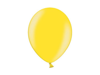 Balon Bel 14" metalik żółty YELLOW 1 sztuka