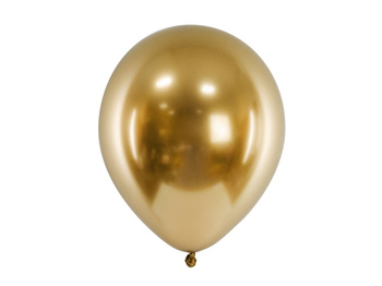 Balony 12" chrom / glossy złoty 10 sztuk