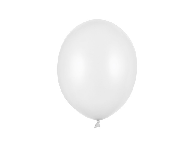 Balony Bel12 metalik białe PURE WHITE 10 sztuk