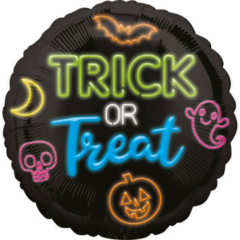 Balon foliowy 17" Trick or Treat neon