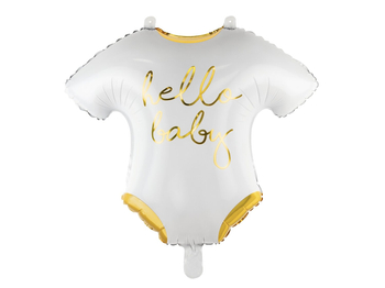 Balon foliowy 19" Hello Baby - body białe