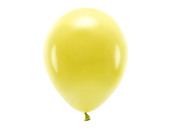 Balony Eco 30cm pastel żółty ciemny 10 sztuk