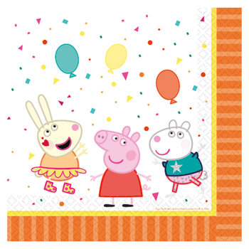 Świnka Peppa party - Serwetki 33x33cm 16 sztuk