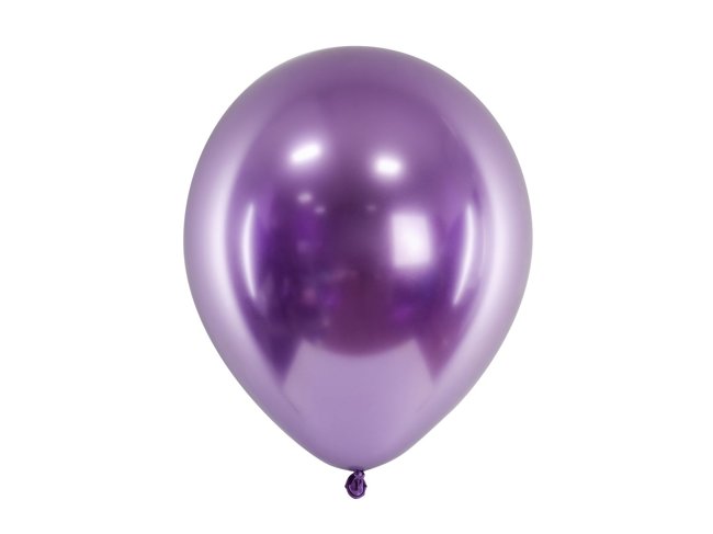 Balon 12" chrom / glossy fioletowy 1 sztuka