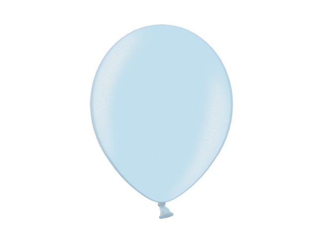 Balony Bel 14" metalik niebieski LIGHT BLUE 100 szt.