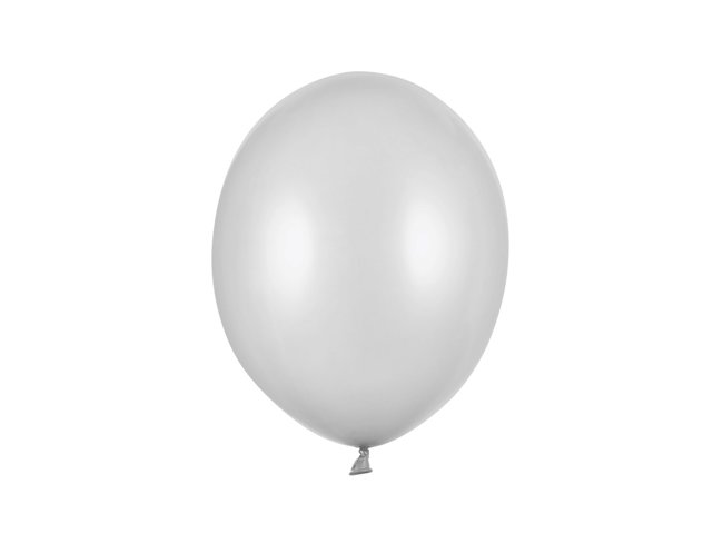 Balony Bel12 metalik srebrne SILVER SNOW 10 sztuk