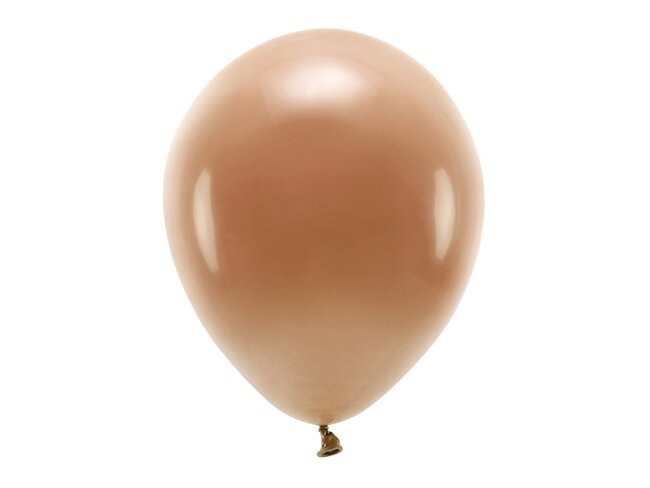 Balony Eco 30cm pastel brąz czekoladowy 10 sztuk