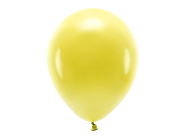 Balony Eco 30cm pastel żółty ciemny 10 sztuk