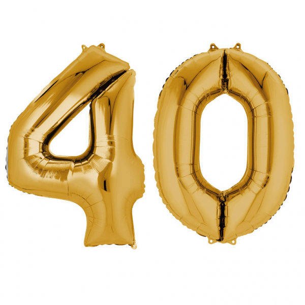 Balony foliowe 34" Złoty numer 40