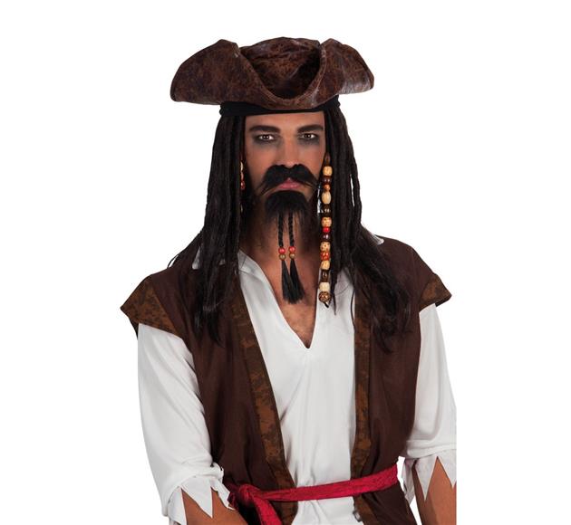 Broda i wąsy "Pirat Jack Sparrow"