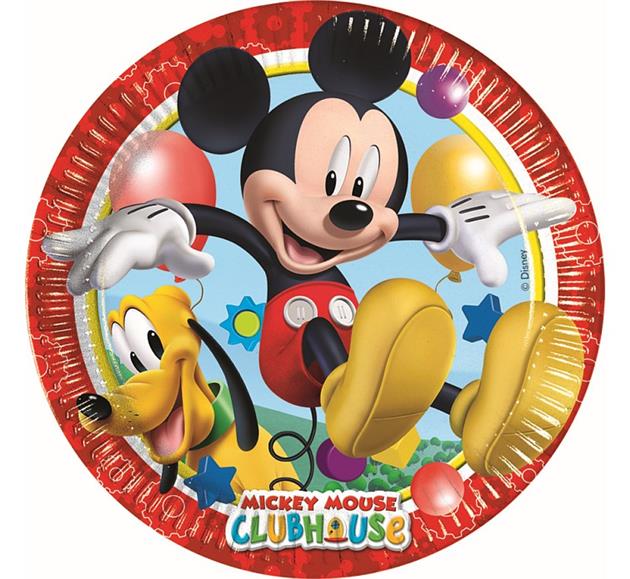 Playful Mickey - Talerzyki 23cm 8 sztuk