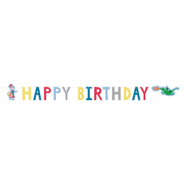 Rycerz - Baner Happy Birthday 1,6m